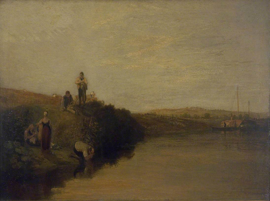 Reproduction du tableau « Harvest Dinner, Kingston Bank - J. M. W. Turner » par Alpha Reproduction en peinture à l’huile