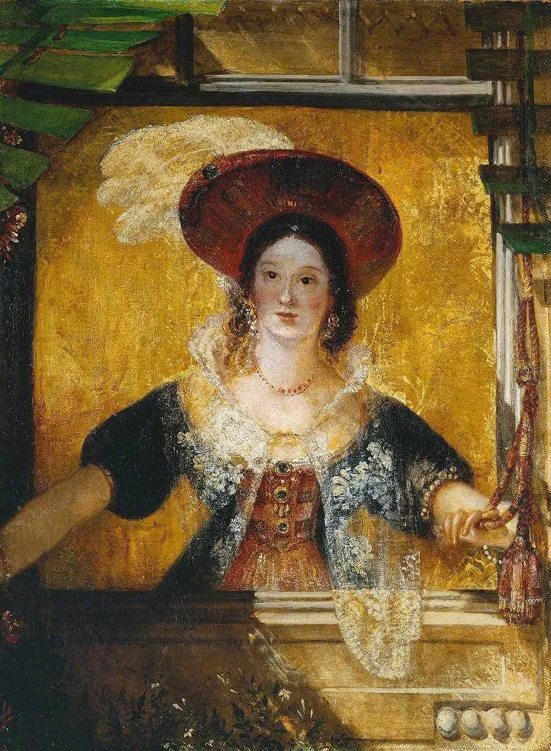 Reproduction du tableau « Jessica (from William Shakespeare's The Merchant of Venice, Act II, sc.v) - J. M. W. Turner » par Alpha Reproduction en peinture à l’huile