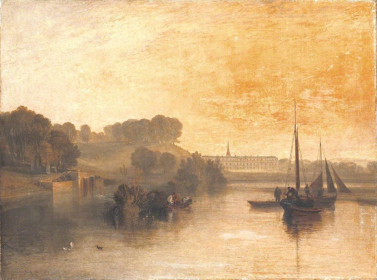 Reproduction du tableau « Petworth, Sussex, the Seat of the Earl of Egremont: Dewy Morning - J. M. W. Turner » par Alpha Reproduction en peinture à l’huile