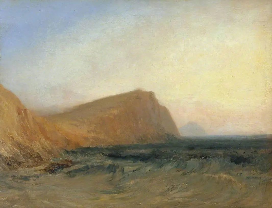 Reproduction du tableau « Rocky Coast - J. M. W. Turner » par Alpha Reproduction en peinture à l’huile