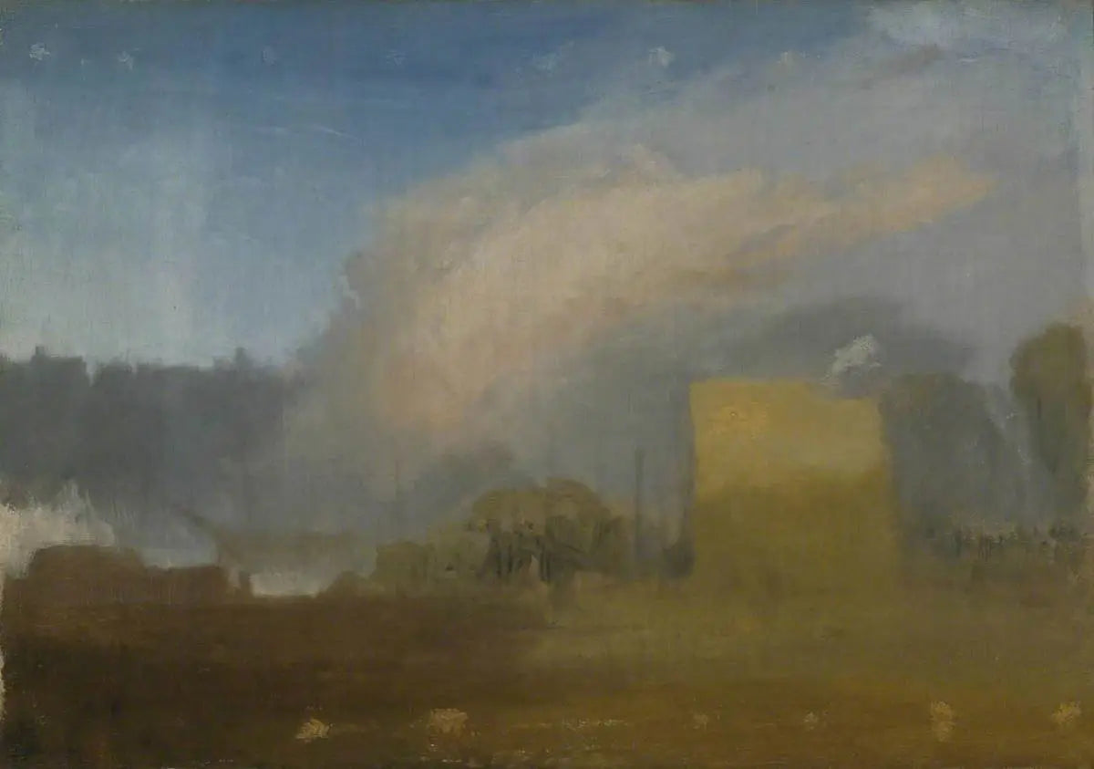 Reproduction du tableau « Rouen: The Left Bank, with  Shipping Beyond - J. M. W. Turner » par Alpha Reproduction en peinture à l’huile