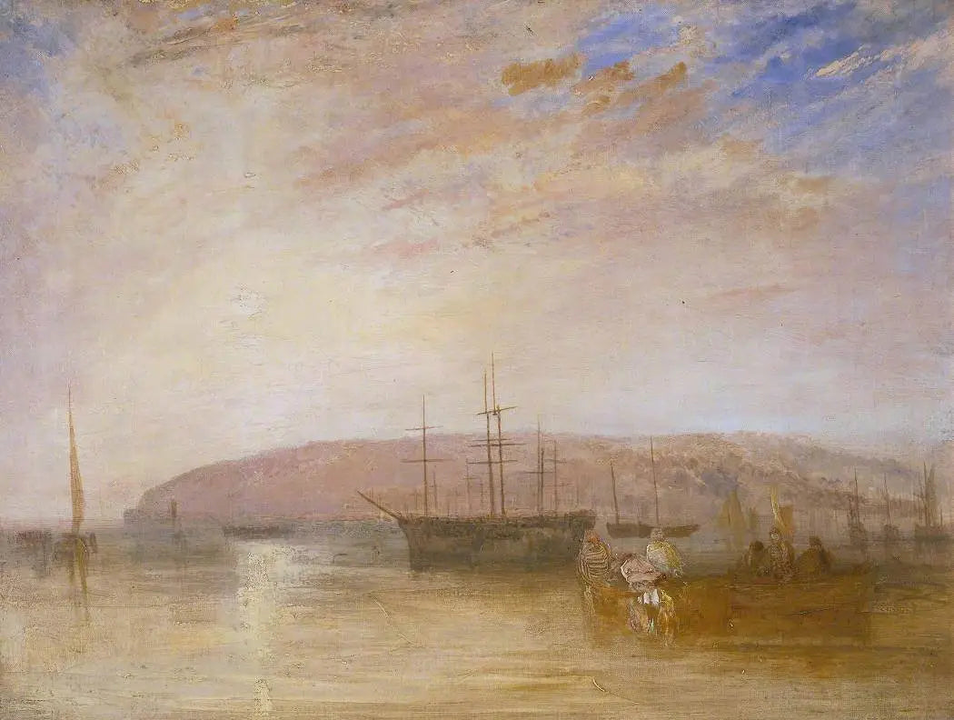 Reproduction du tableau « Shipping off East Cowes Headland - J. M. W. Turner » par Alpha Reproduction en peinture à l’huile