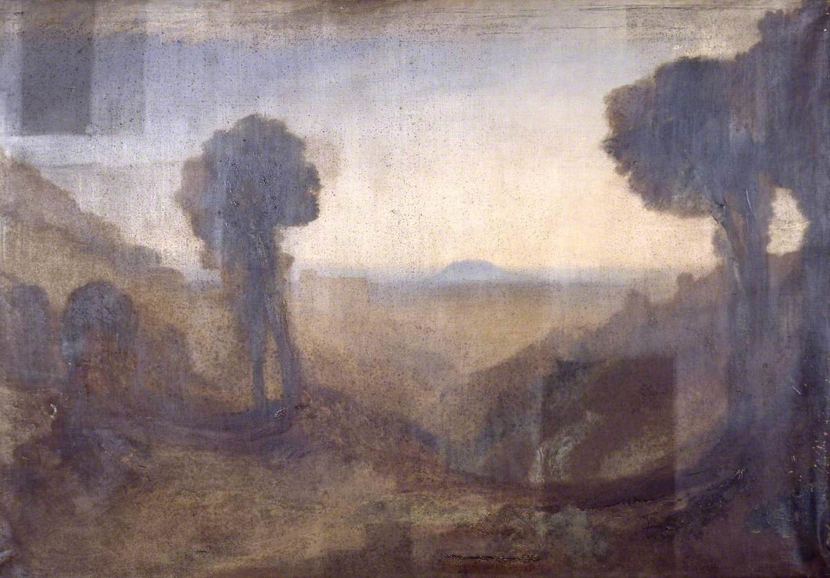 Reproduction du tableau « Southern Landscape - J. M. W. Turner » par Alpha Reproduction en peinture à l’huile