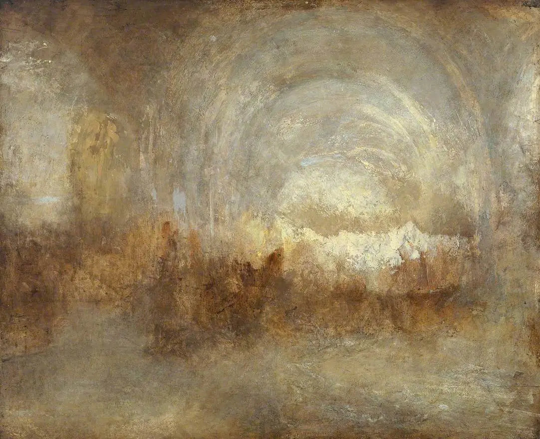 Reproduction du tableau « The Long Cellar at Petworth - J. M. W. Turner » par Alpha Reproduction en peinture à l’huile