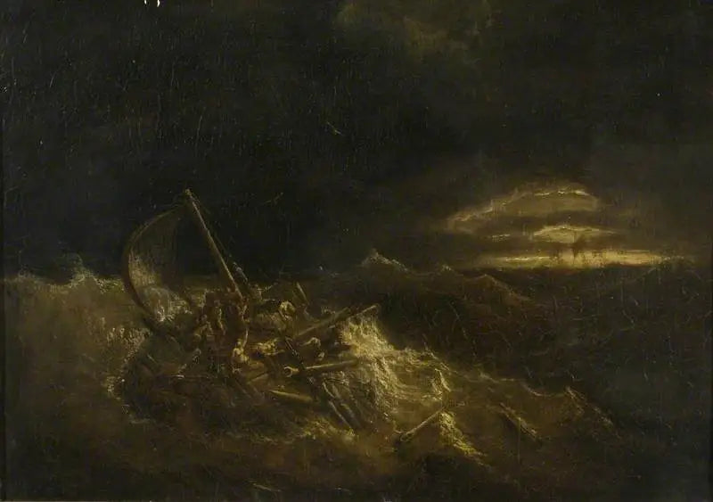 Reproduction du tableau « The Raft - J. M. W. Turner » par Alpha Reproduction en peinture à l’huile