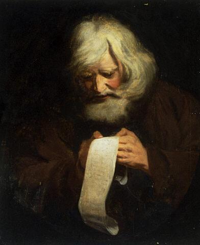 Vieil homme lisant - Joshua Reynolds