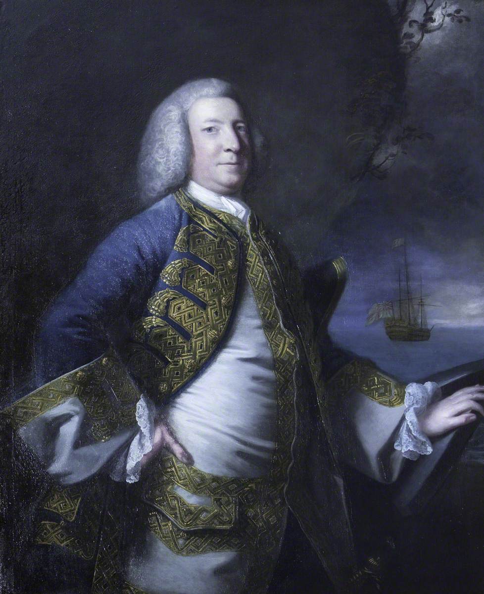 Amiral Sir George Anson, baron Anson de Soberton (1697-1762) - Joshua Reynolds