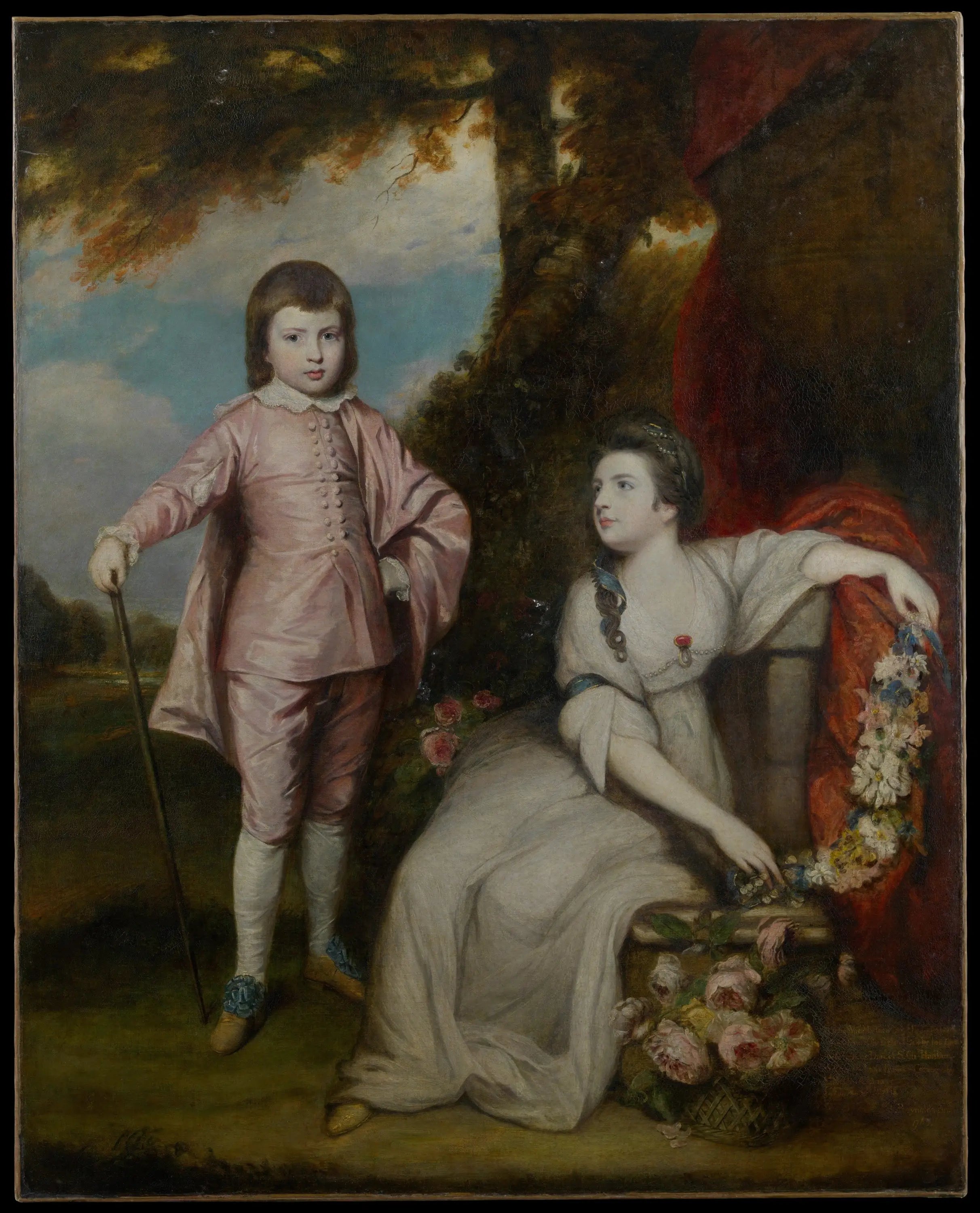 George Capel vicomte Malden (1757–1839) et Lady Elizabeth Capel (1755–1834) - Joshua Reynolds - Alpha Reproduction