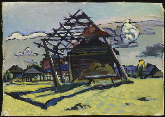 Akhtyrka, charpente pour un tas de foin et ferme - Vassily Kandinsky