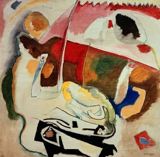 Reproduction du tableau « Improvisation 21 - Vassily Kandinsky » par Alpha Reproduction en peinture à l’huile