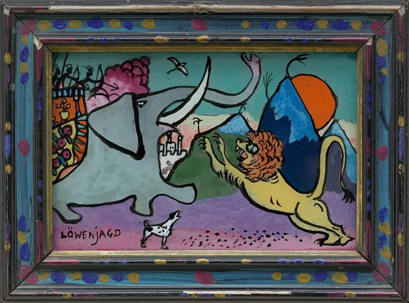 Løvejakt - Vassily Kandinsky