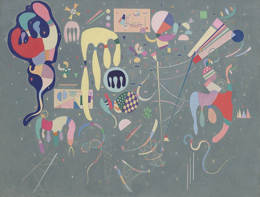 Reproduction du tableau « Actions variées - Vassily Kandinsky » par Alpha Reproduction en peinture à l’huile