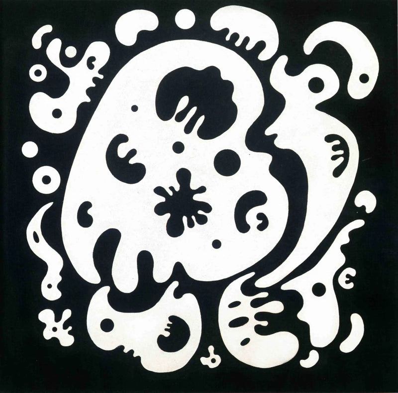 Svartformer på hvit - Vassily Kandinsky