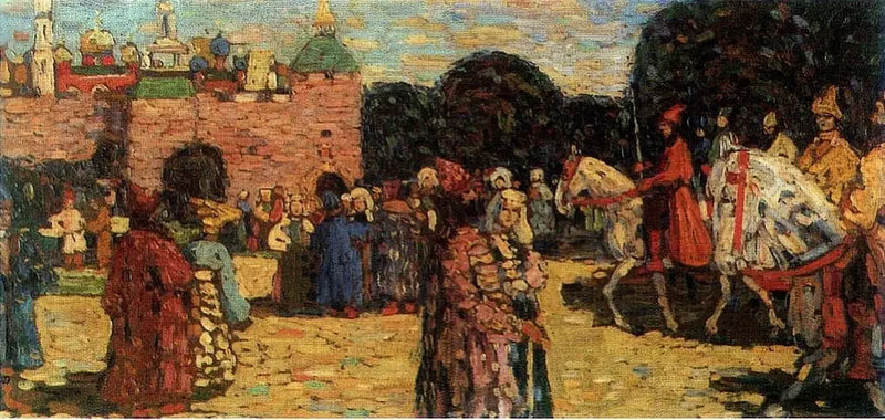 Søndag (gammel russisk) - Vassily Kandinsky