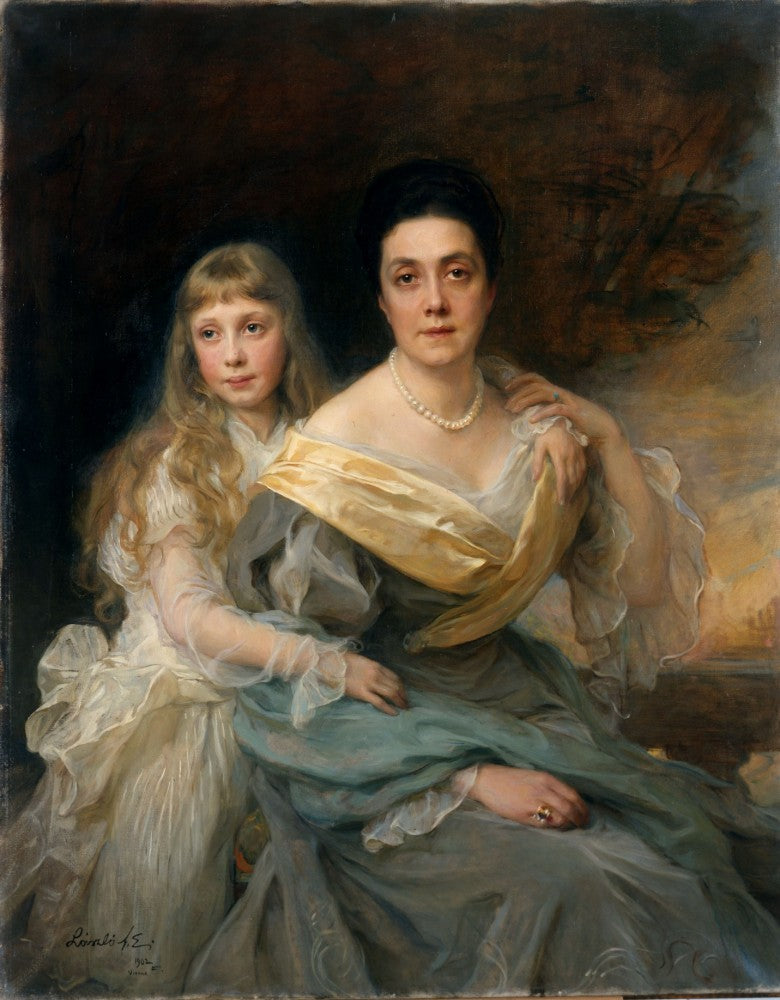 Portrait d'une dame et de sa fille - Philip de László