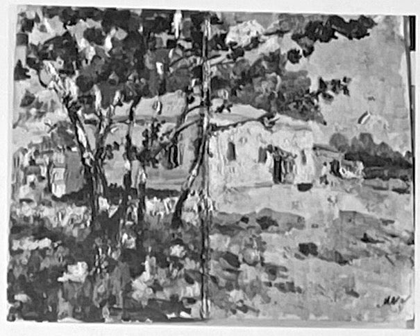 Maison à la campagne - Kazimir Malevich