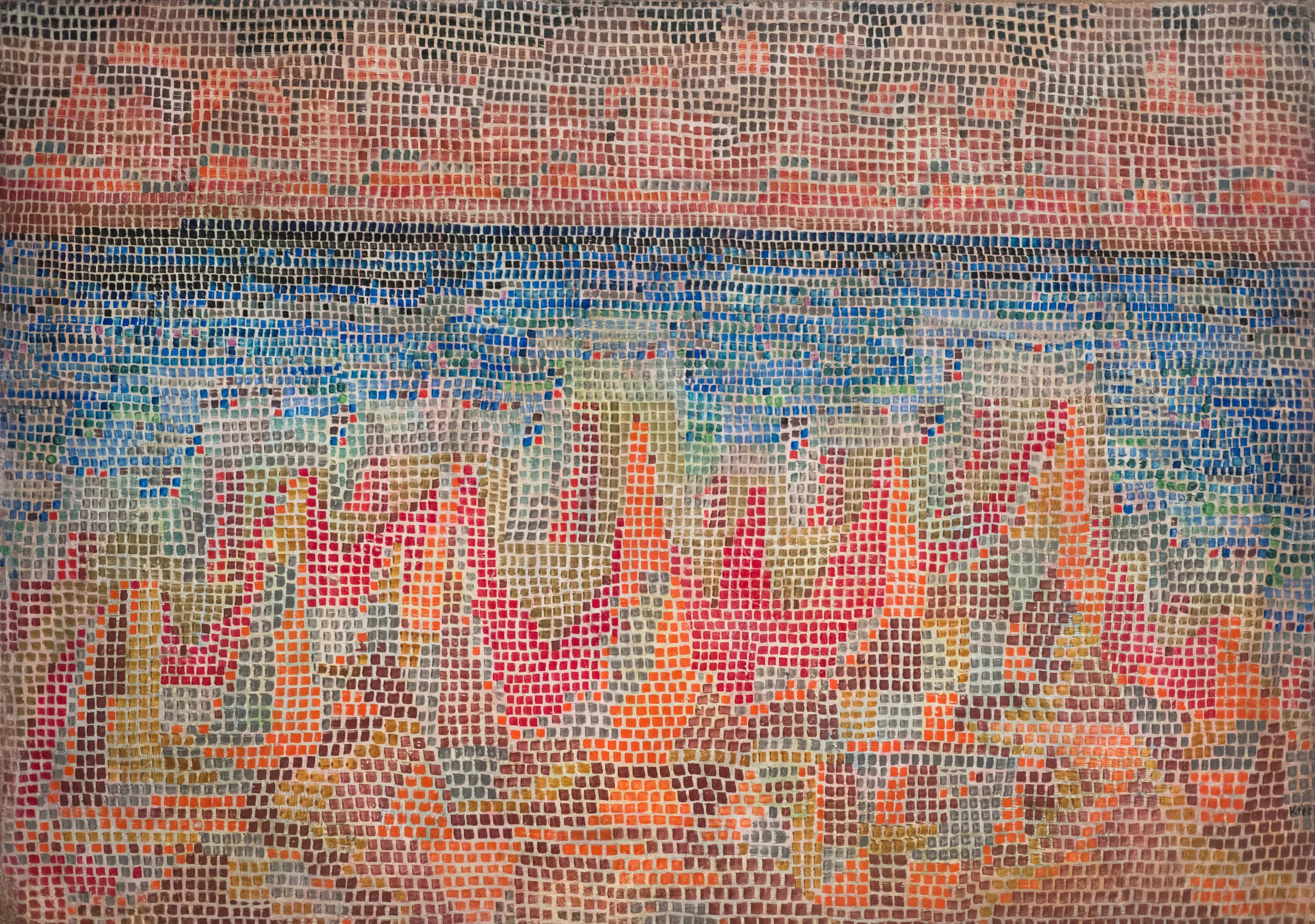 Falaises au bord de la mer - Paul Klee - Alpha Reproduction