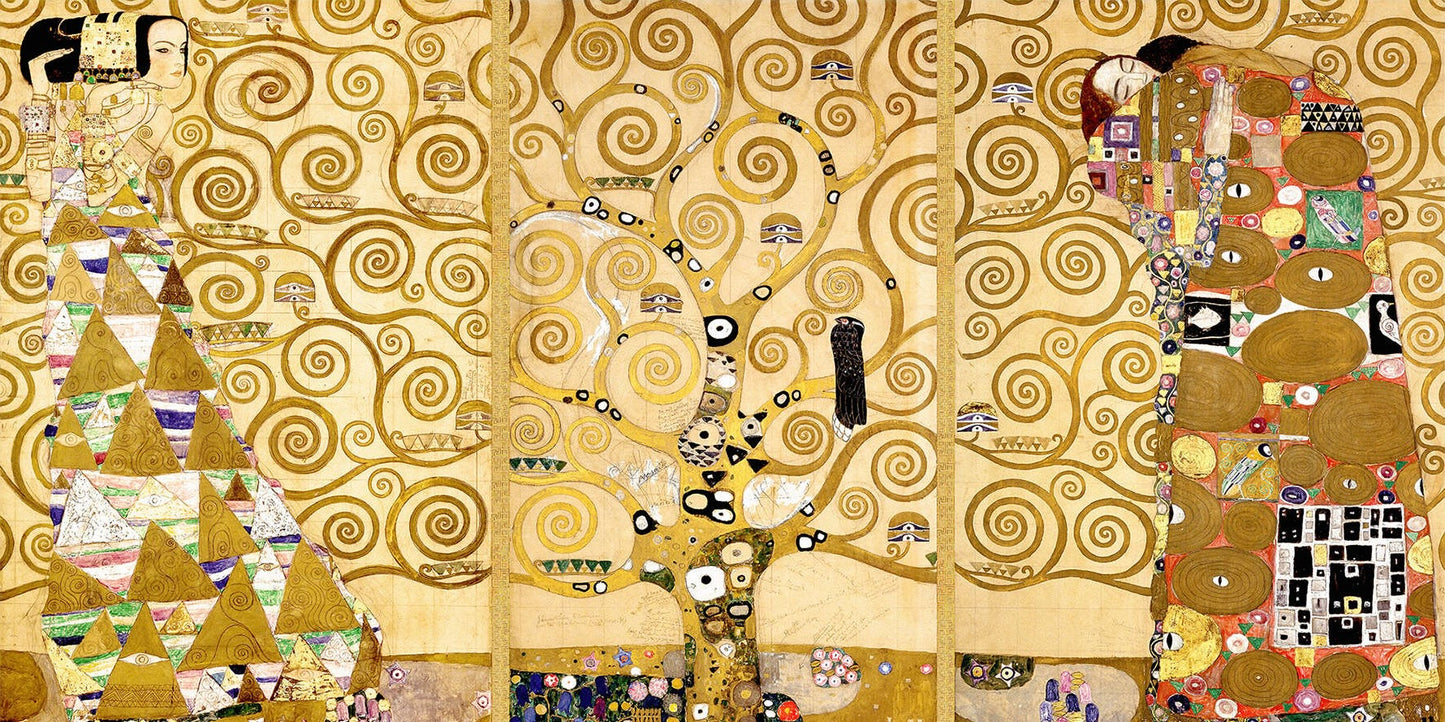 🌳✨ Livets tre – Stoclet-frise – Gustav Klimt (1905–1909)