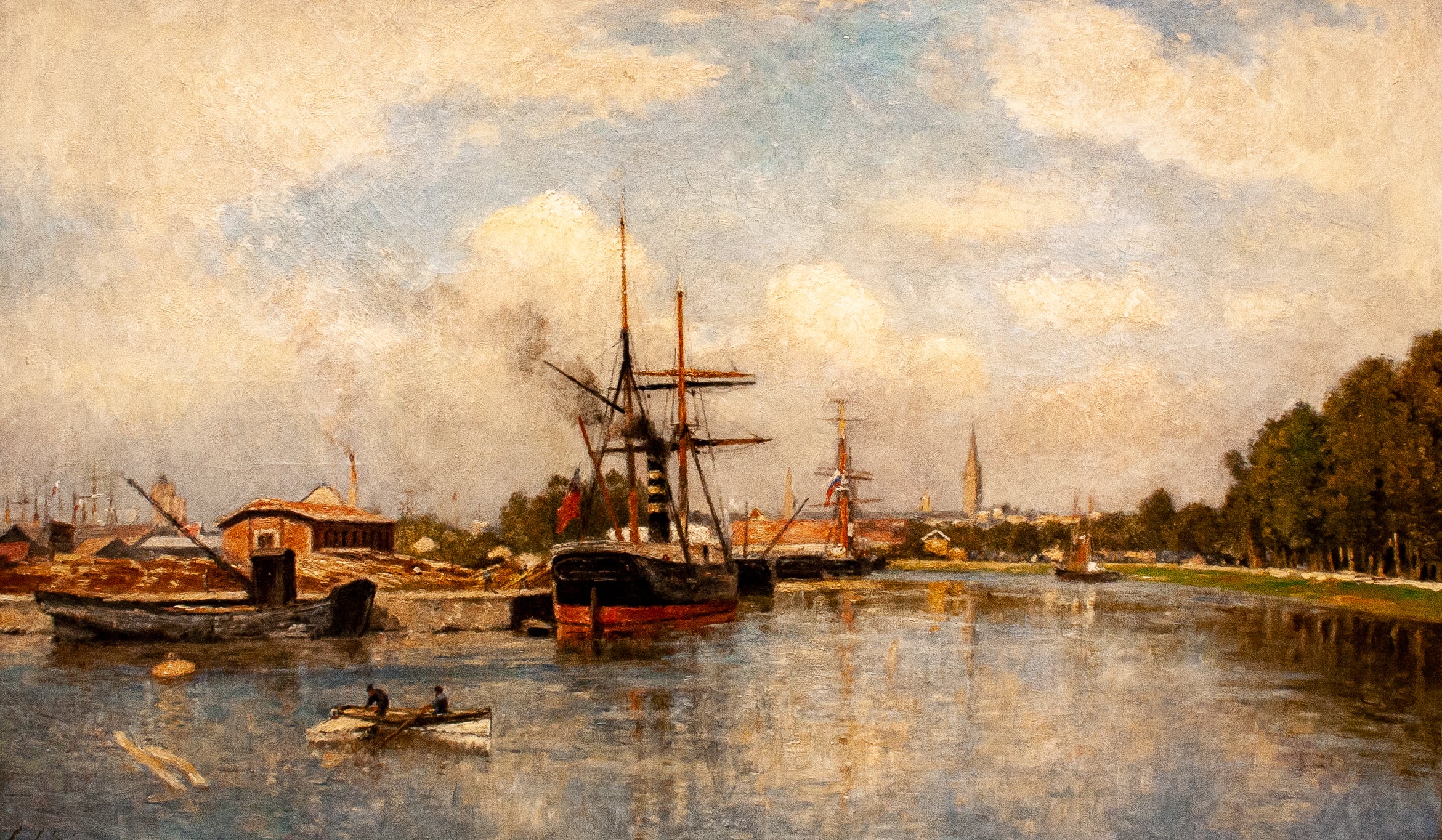 Chantiers navals à Caen - Stanislas Lépine - Alpha Reproduction