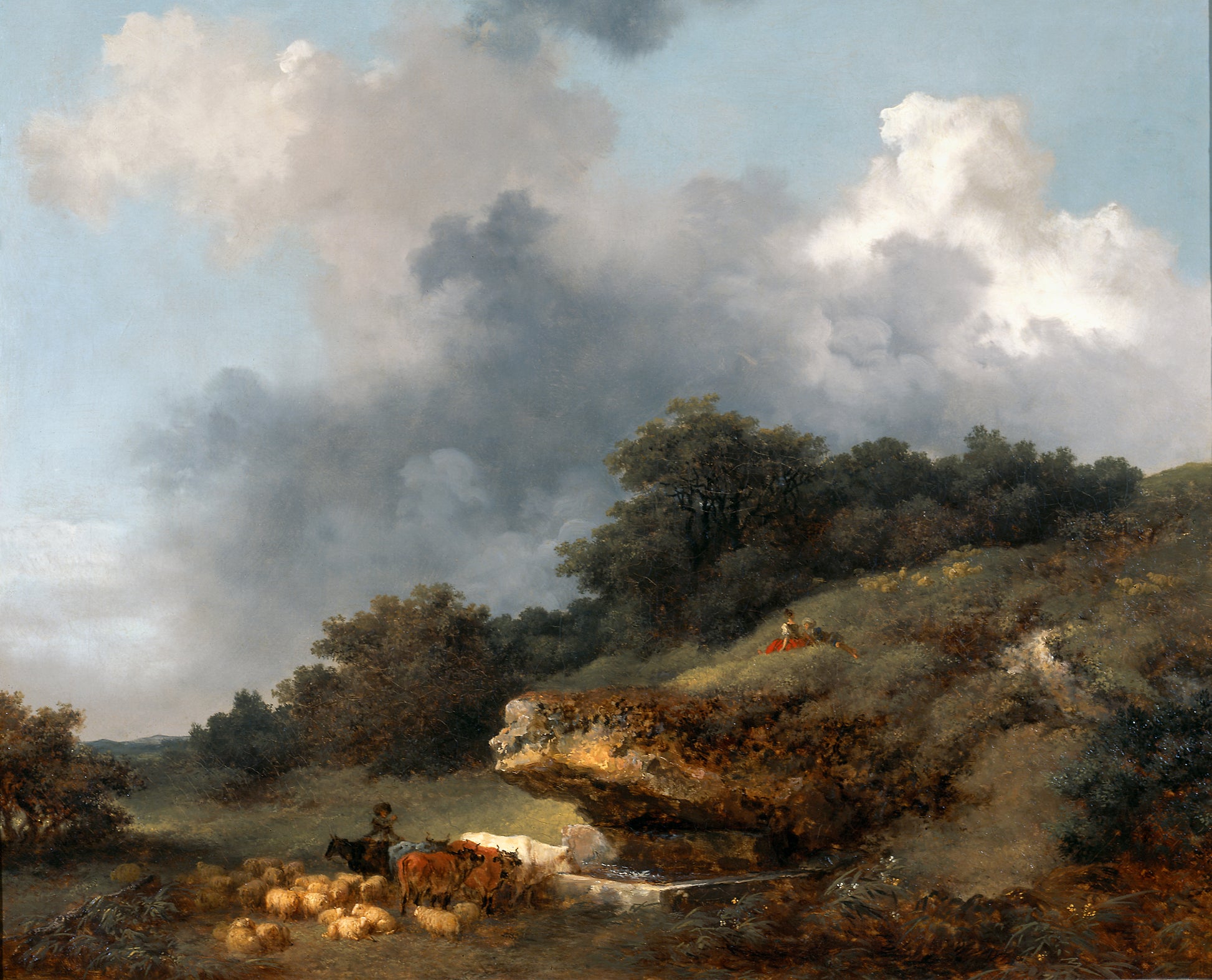 L'Abreuvoir - Jean-Honoré Fragonard