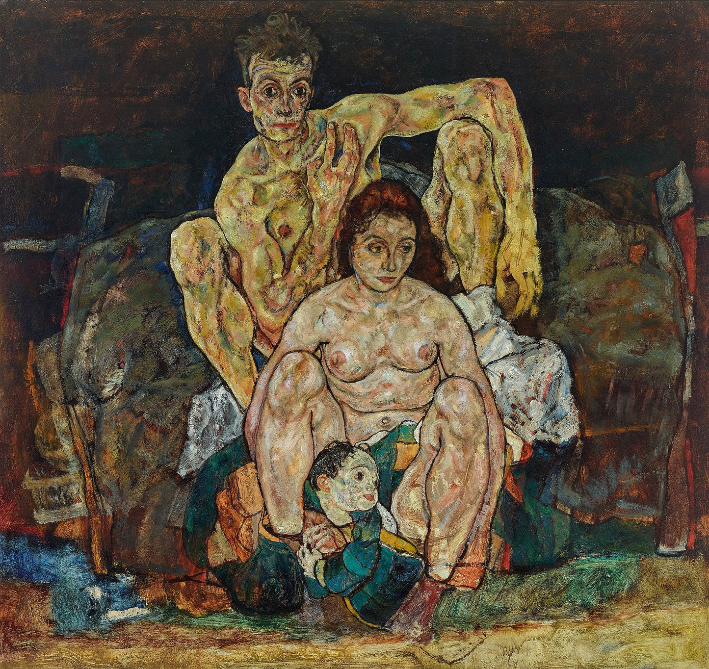 👨‍👩‍👦 Familien – Egon Schiele (1918)