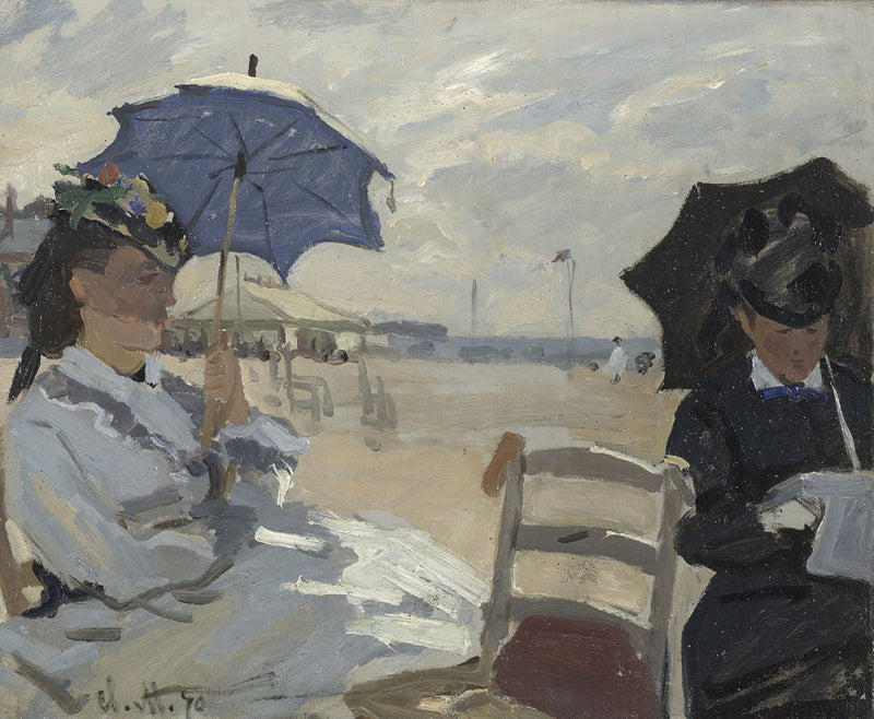 🌤️ Stranden i Trouville – Claude Monet (1870)