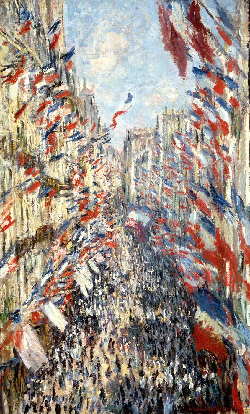 🎨 La Rue Montorgueil, fest den 30. juni 1878 – Claude Monet