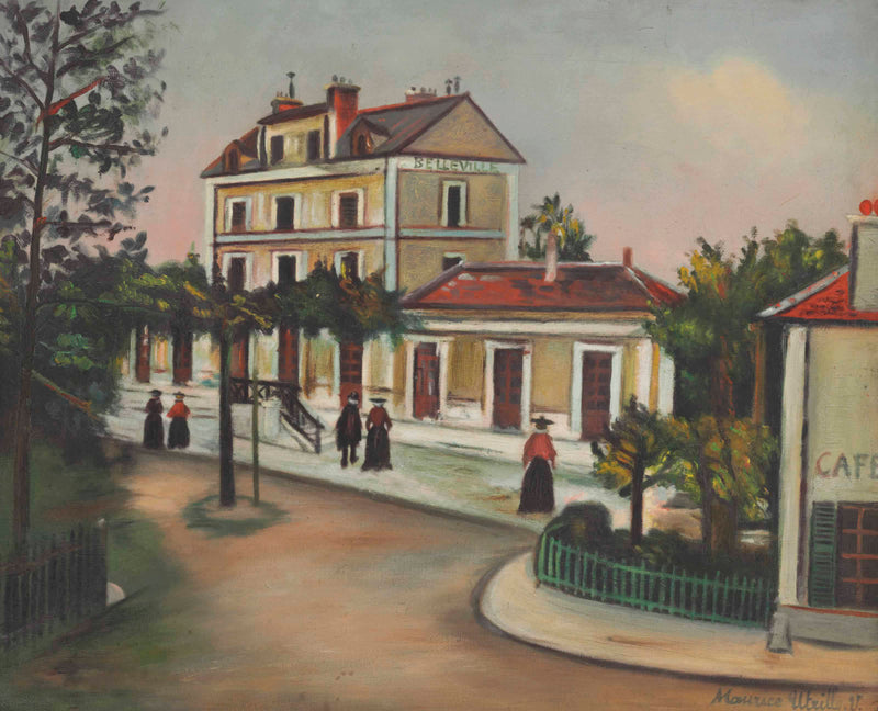 La Gare de Belleville-sur-Saône (Rhône) (1920) - Maurice Utrillo