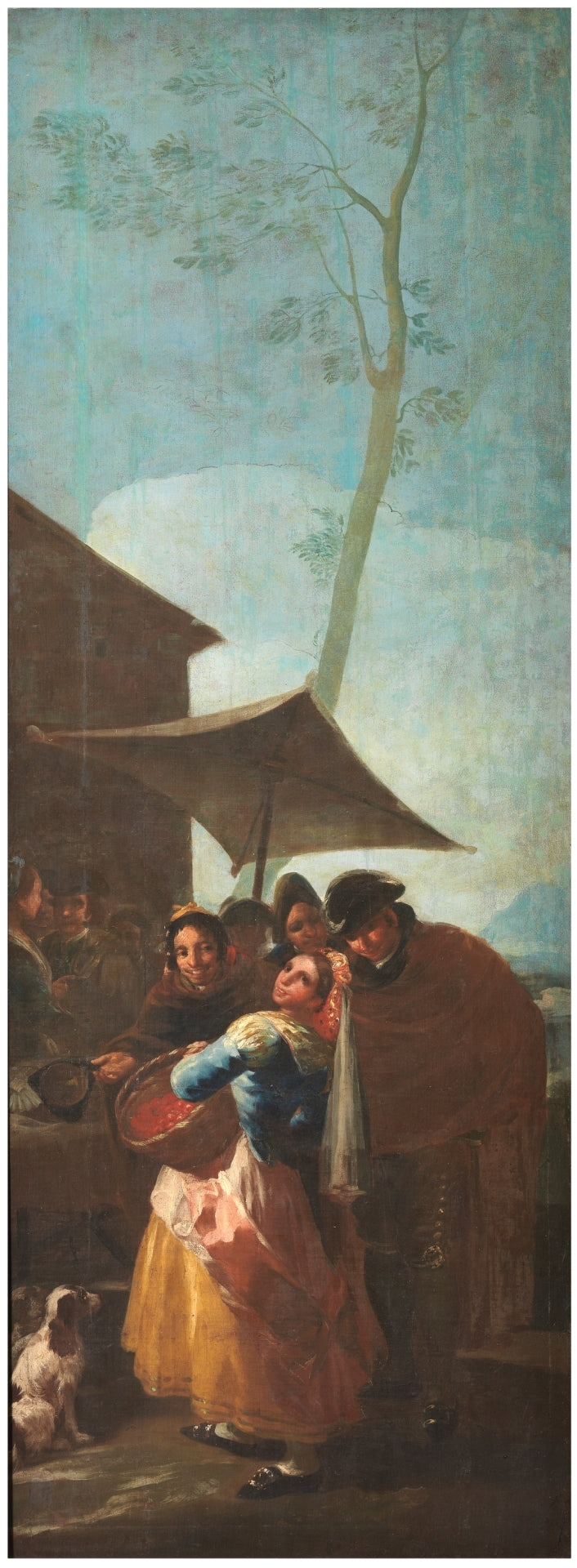 Reproduction du tableau « La Vendeuse de cenelle - Francisco de Goya » par Alpha Reproduction en peinture à l’huile