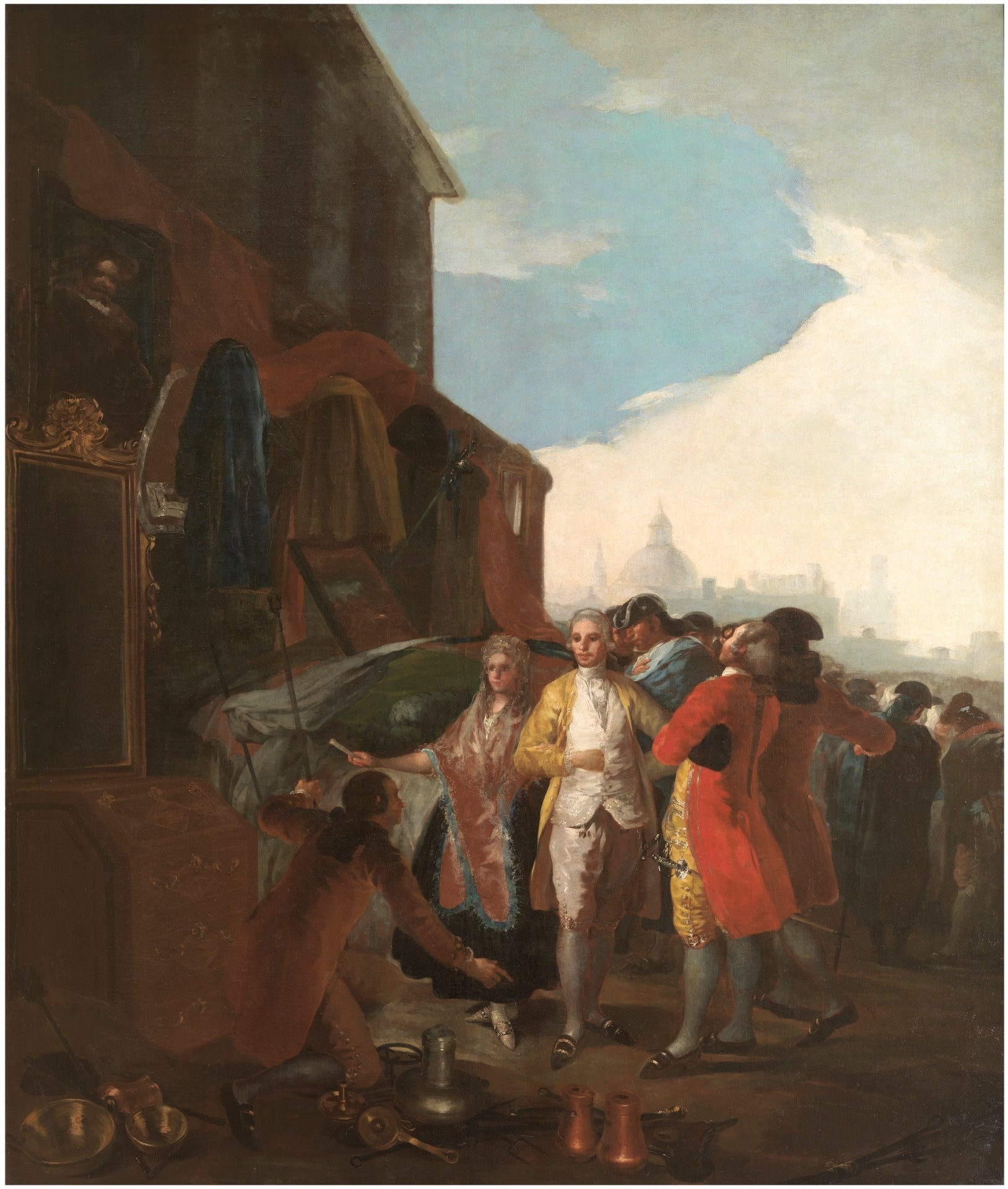 Reproduction du tableau « La Foire de Madrid - Francisco de Goya » par Alpha Reproduction en peinture à l’huile