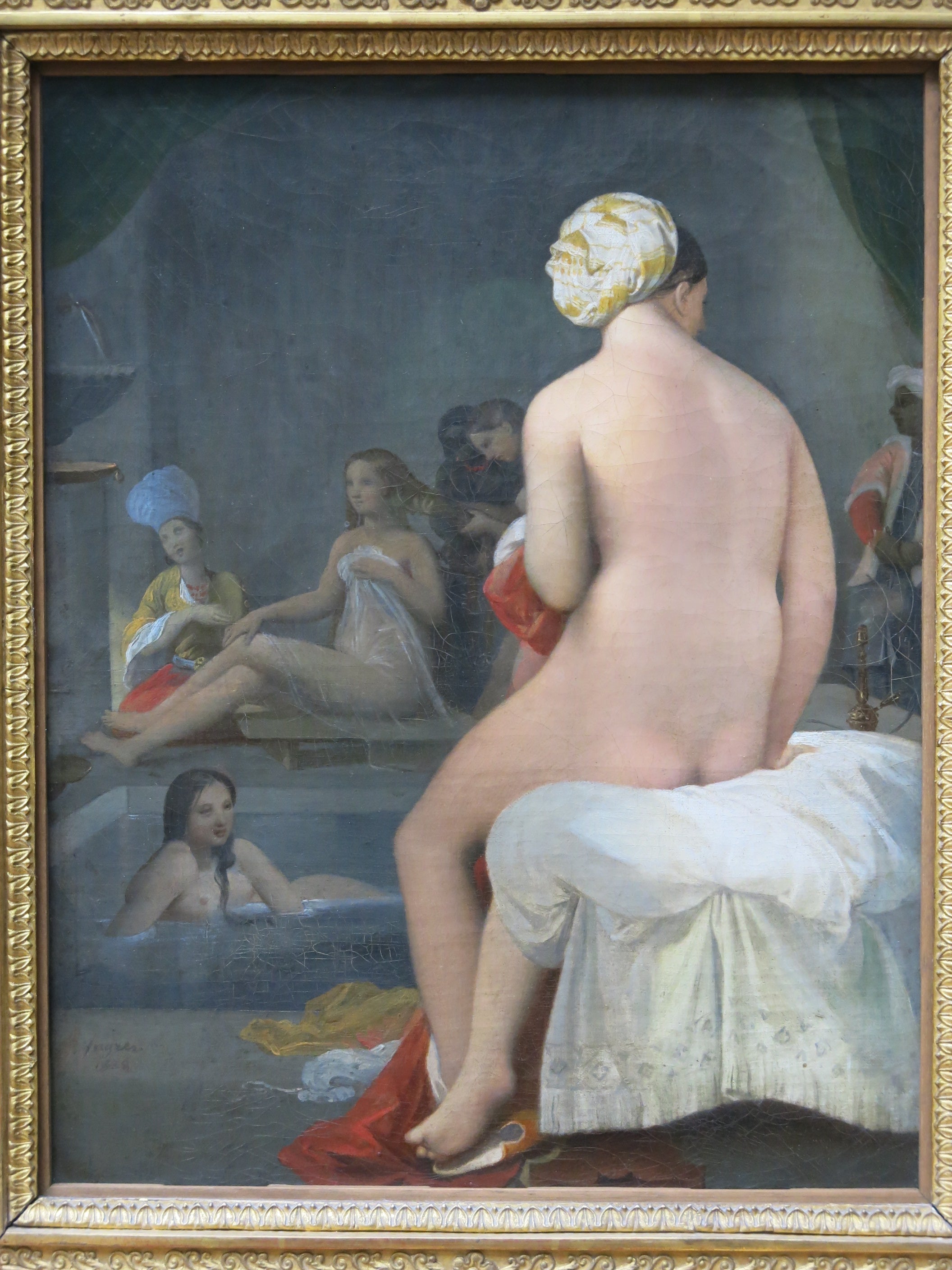 Den lille badende; Hareminteriør - Jean-Auguste-Dominique Ingres