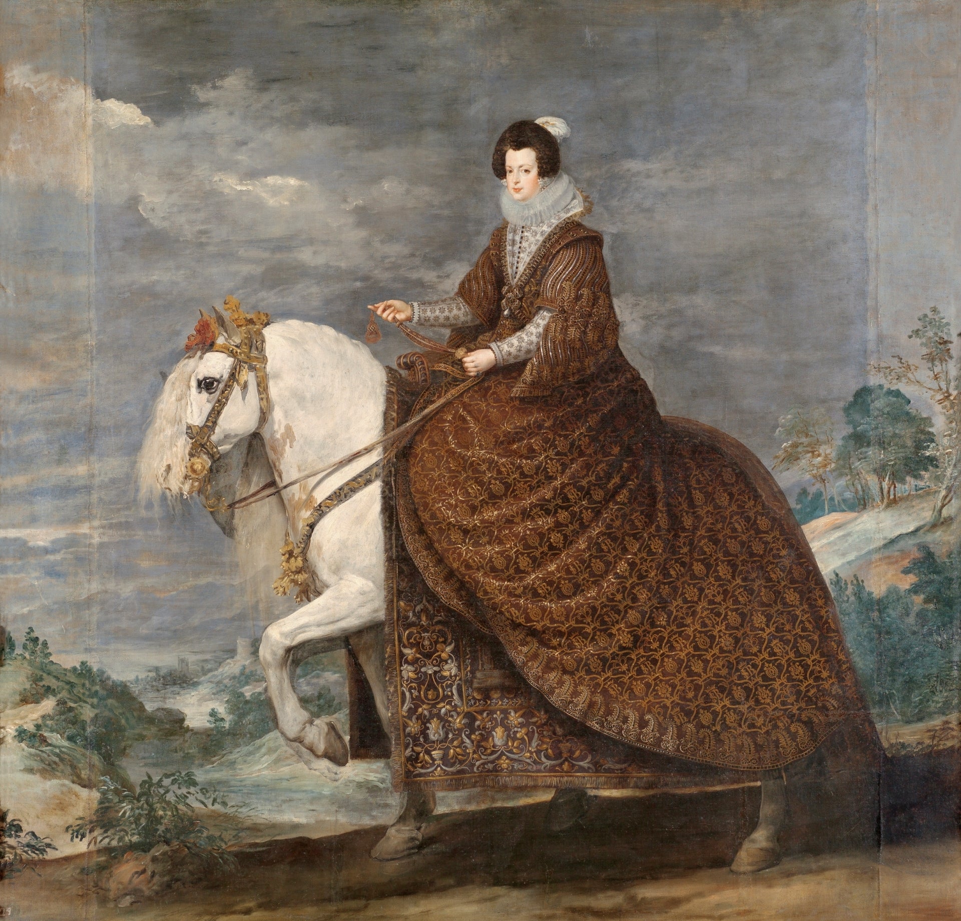 La Reine Isabelle de France à cheval - Diego Velázquez
