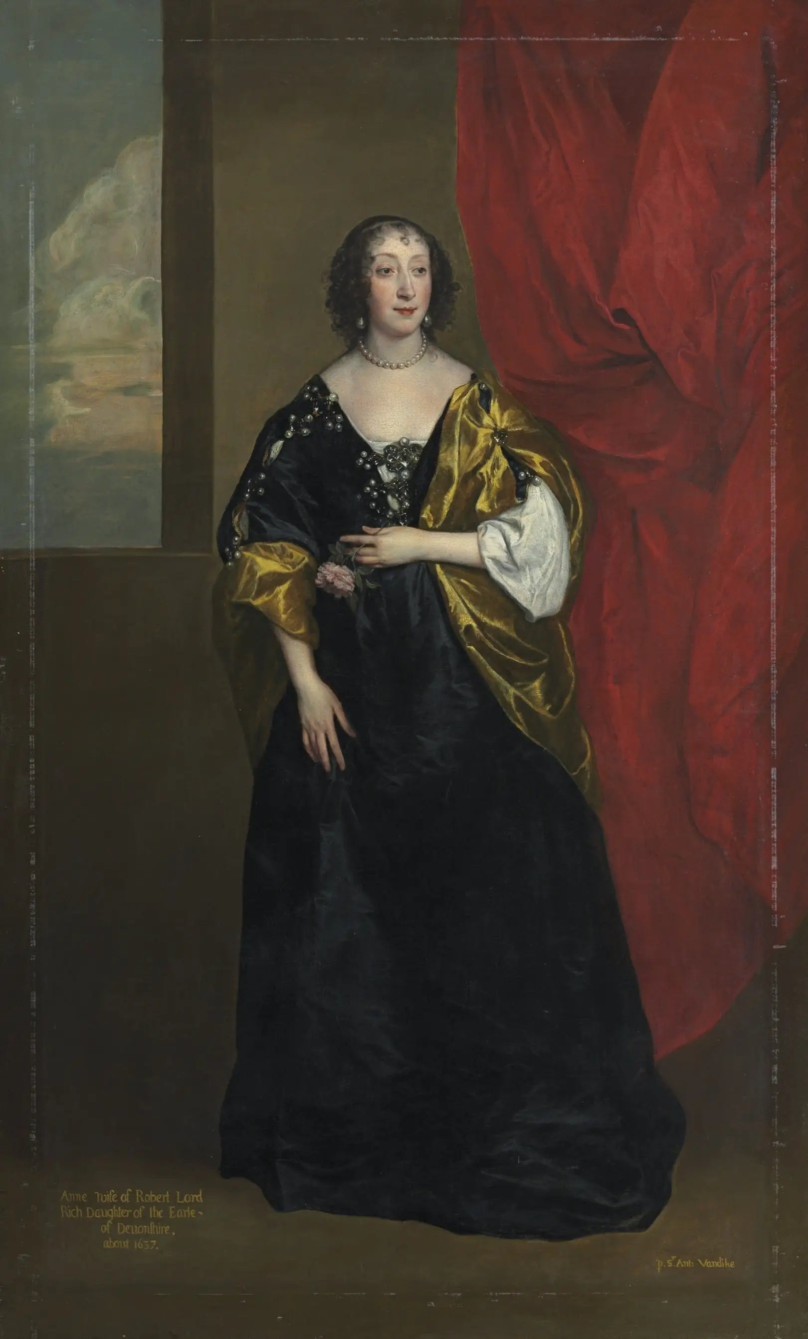 Portrait d’Anne Cavendish Lady Rich (1612-1638) - Antoine van Dyck - Alpha Reproduction