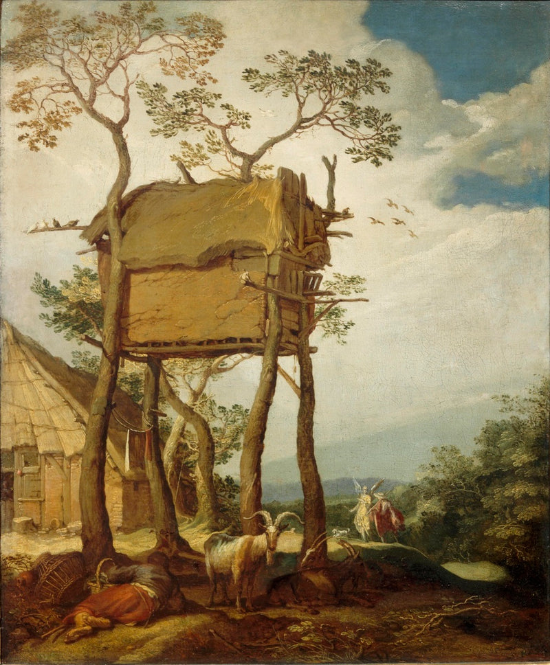 Paysage de ferme avec Tobias et l'ange - Abraham Bloemaert