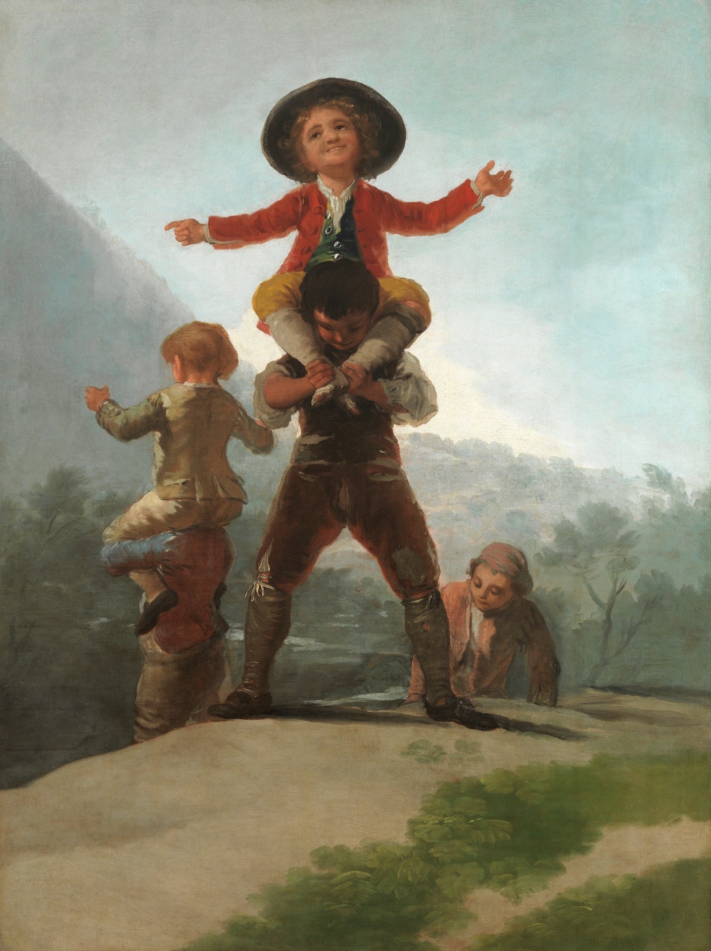 Reproduction du tableau « Las Gigantillas - Francisco de Goya » par Alpha Reproduction en peinture à l’huile