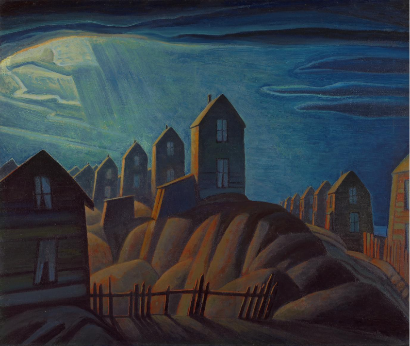 Maisons de mineurs, baie des Glaciers - Lawren Harris