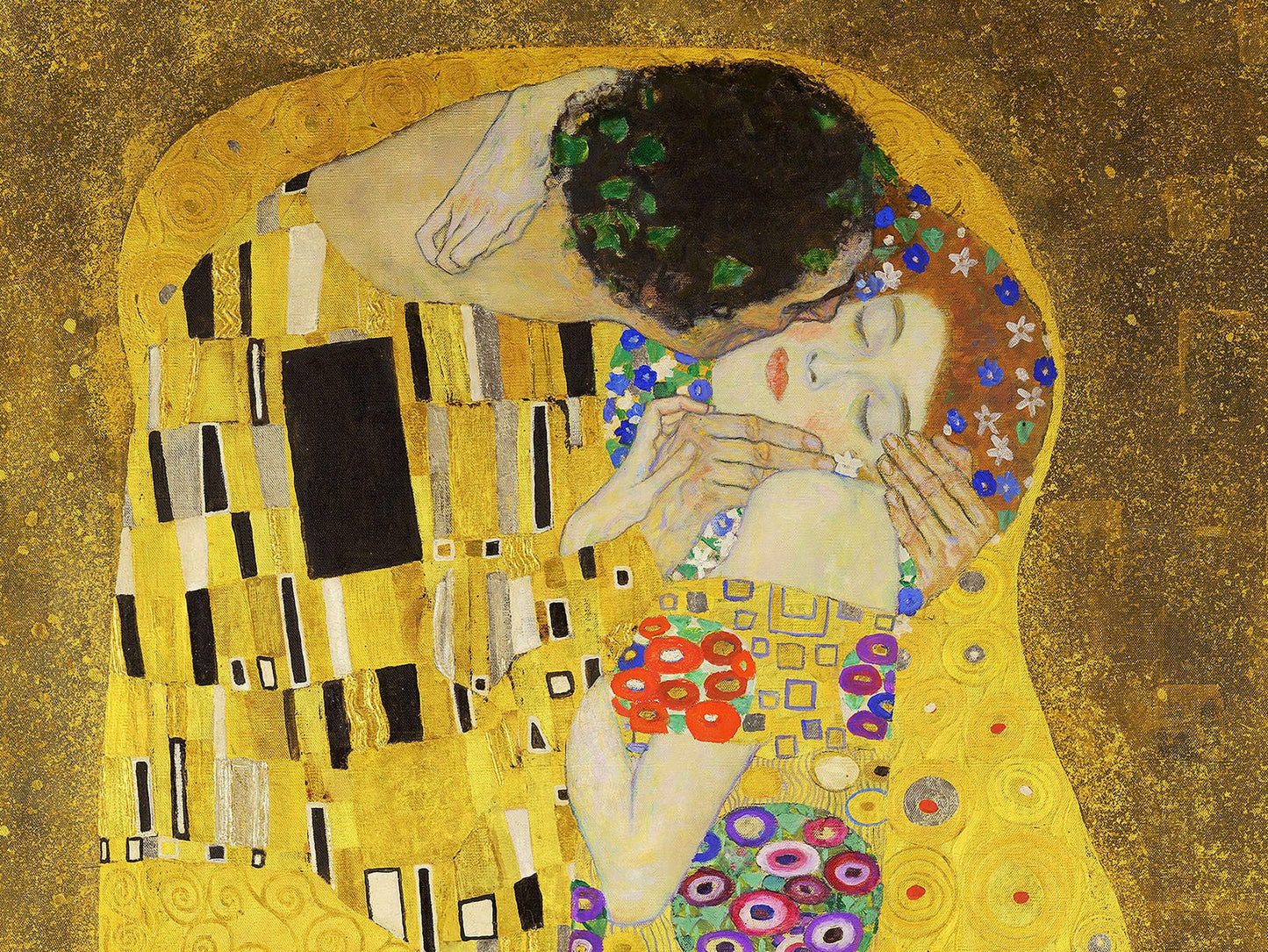 💋 Kyss – Gustav Klimt (Detalj) (1907-1908)