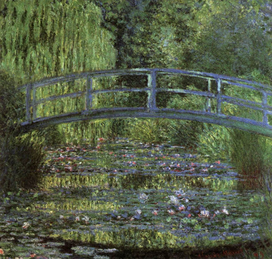 Nymfebasseng, grønn harmoni - Claude Monet
