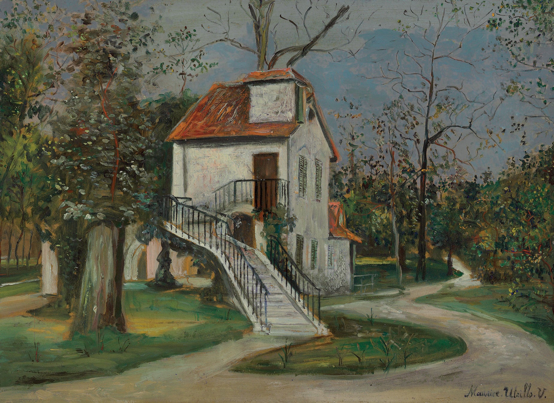 Le Moulin de la Reine à Trianon - Maurice Utrillo