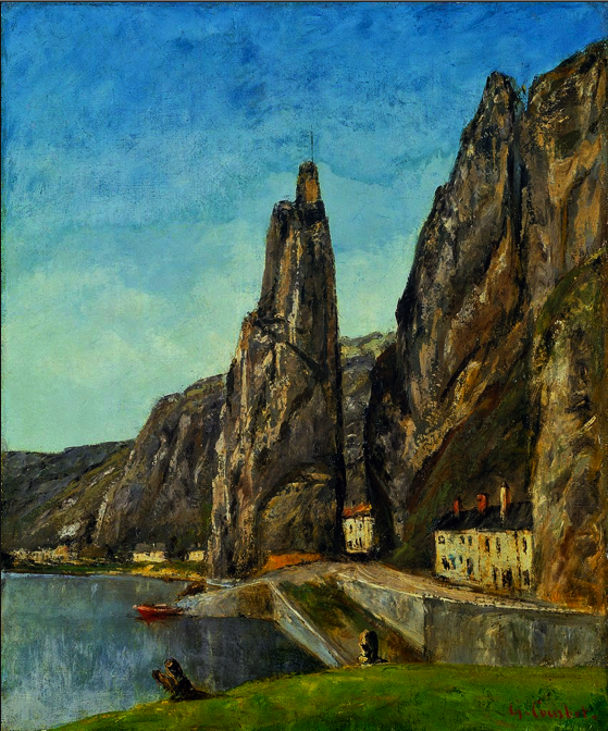 Le Rocher à Bayard, à Dinant - Gustave Courbet