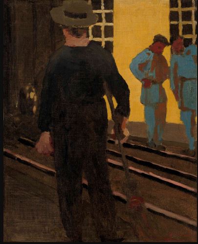 Le balayeur sur la voie - Édouard Vuillard