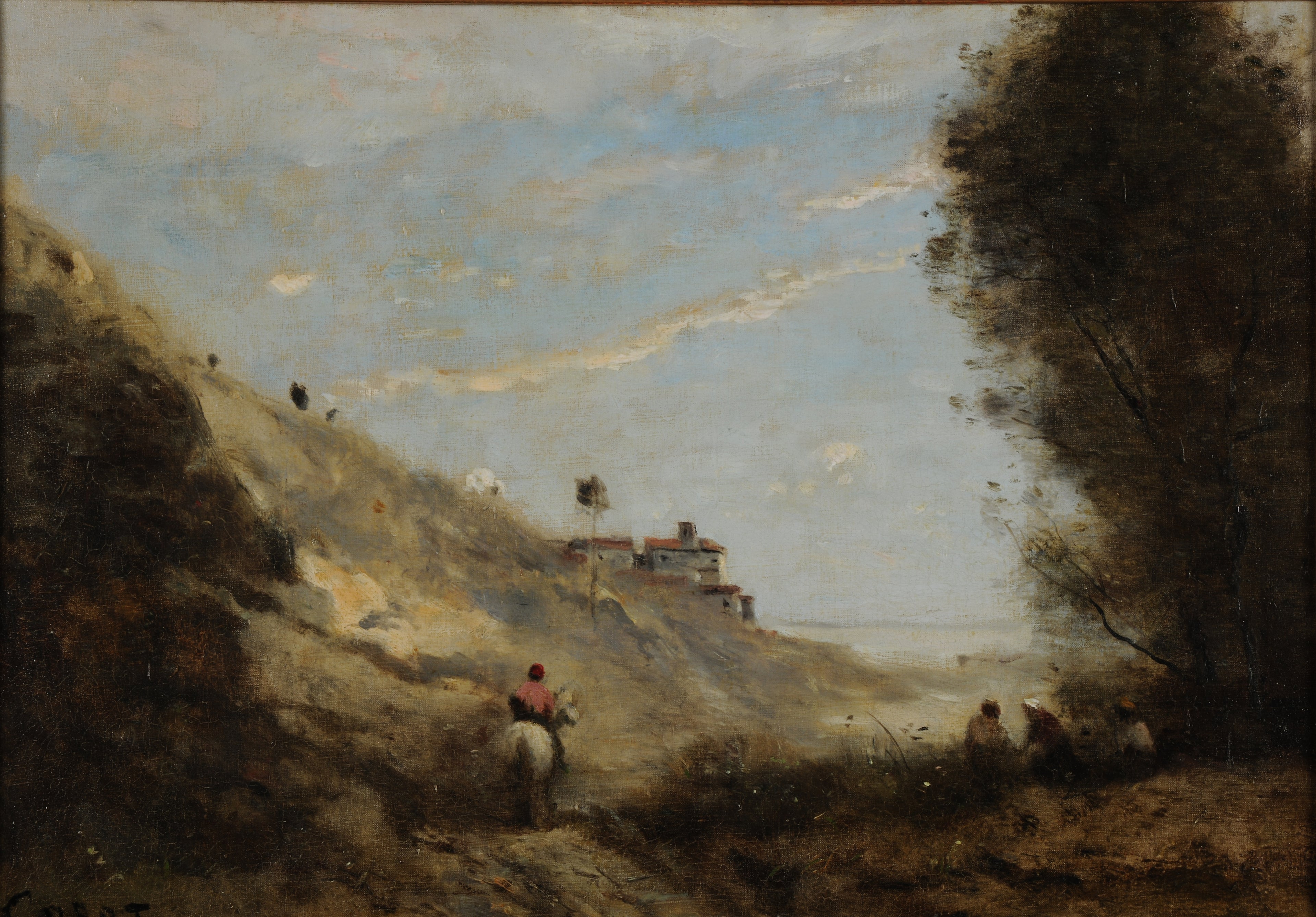 Le vallon au cavalier - Jean-Baptiste Camille Corot