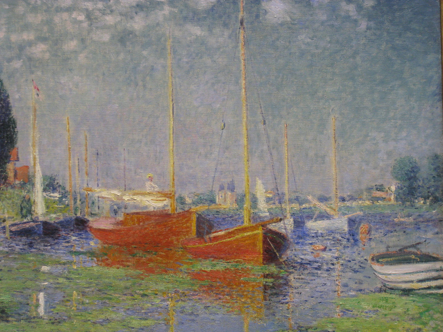 🎨 De røde båtene i Argenteuil – Claude Monet, rundt 1875