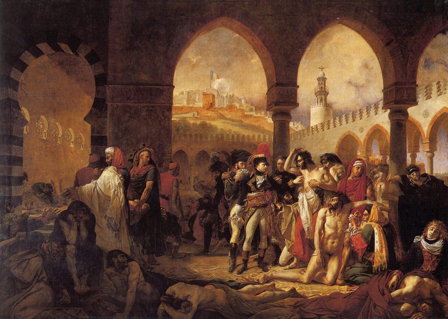 De pestrammede i Jaffa – Antoine-Jean Gros (1804)