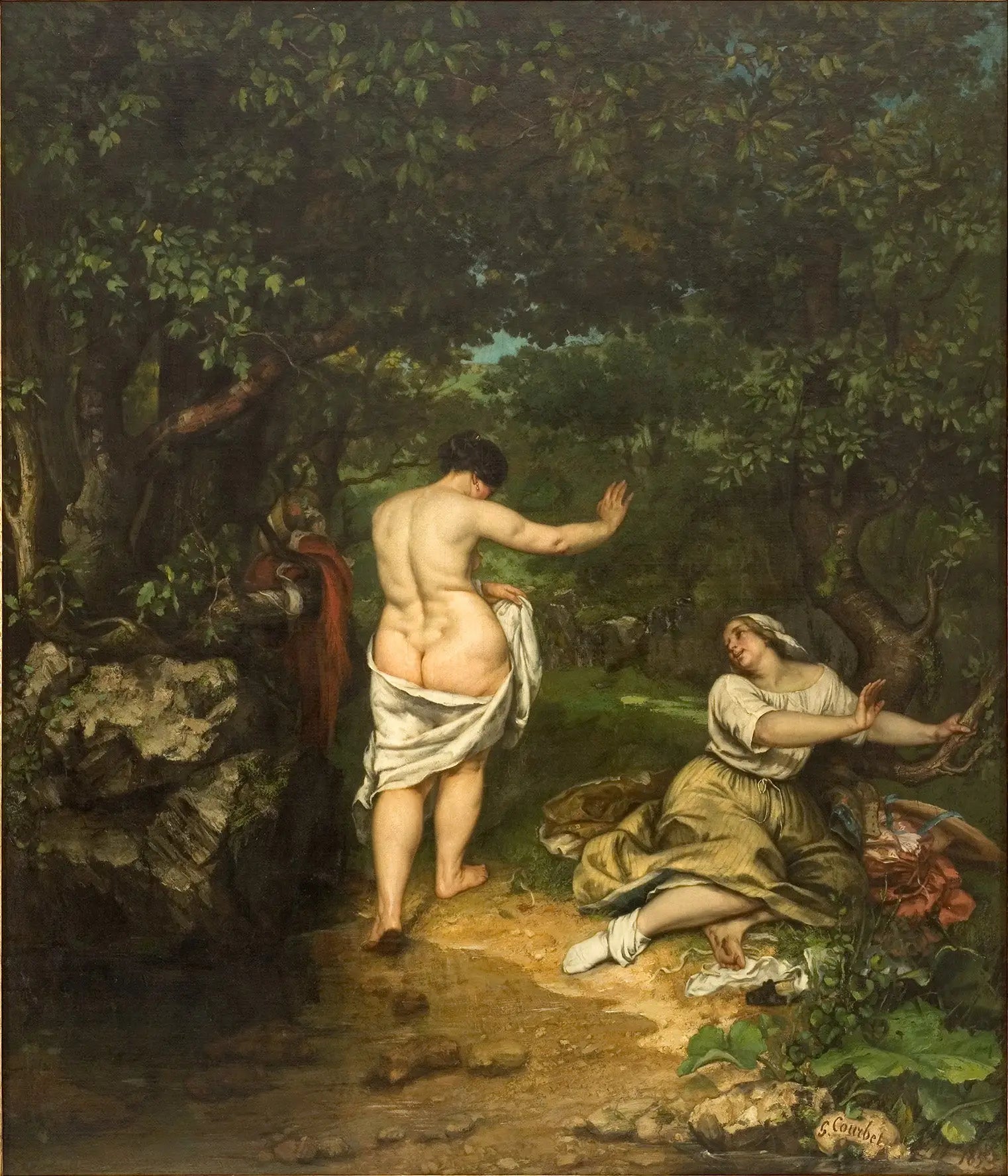 Les Baigneuses - Gustave Courbet - Alpha Reproduction