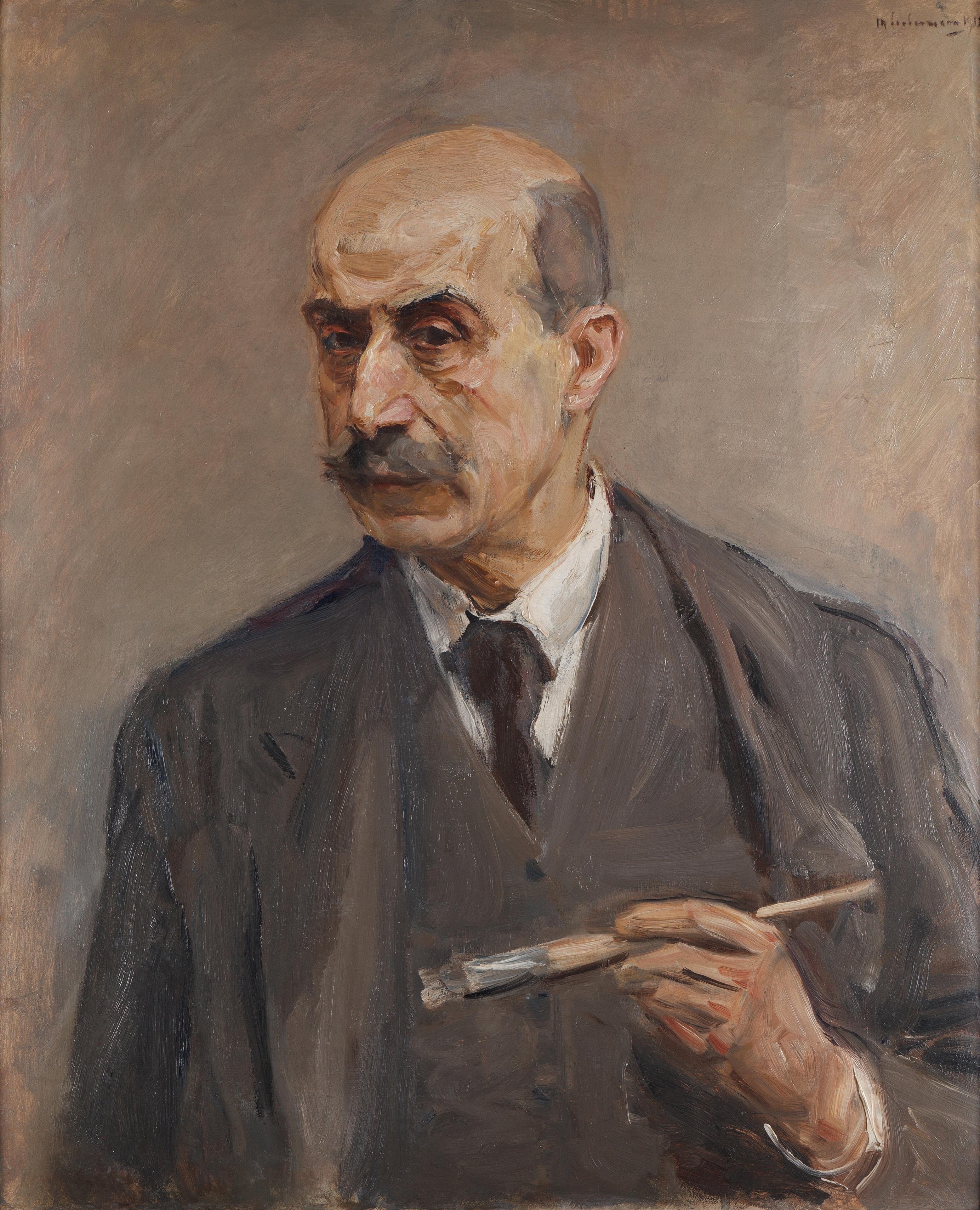 Selvportrett med pensel - Max Liebermann