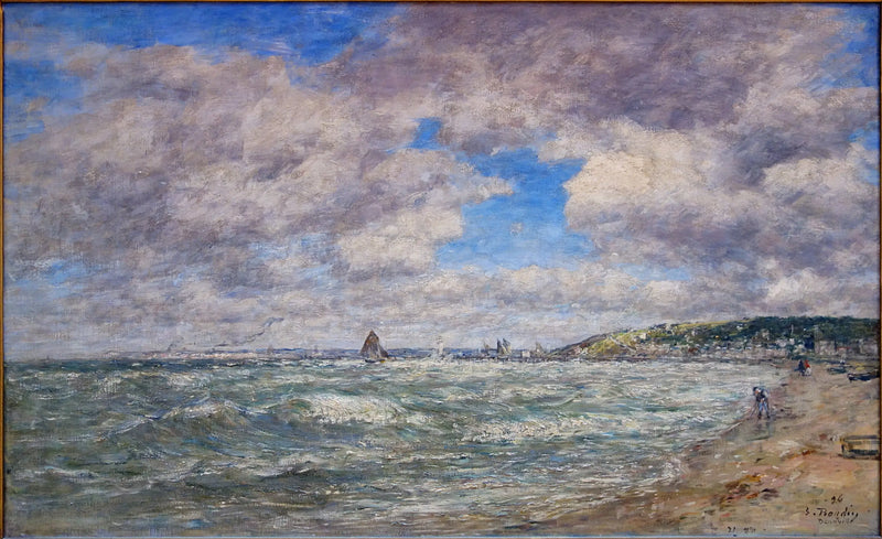 Deauville-kysten - Eugène Boudin