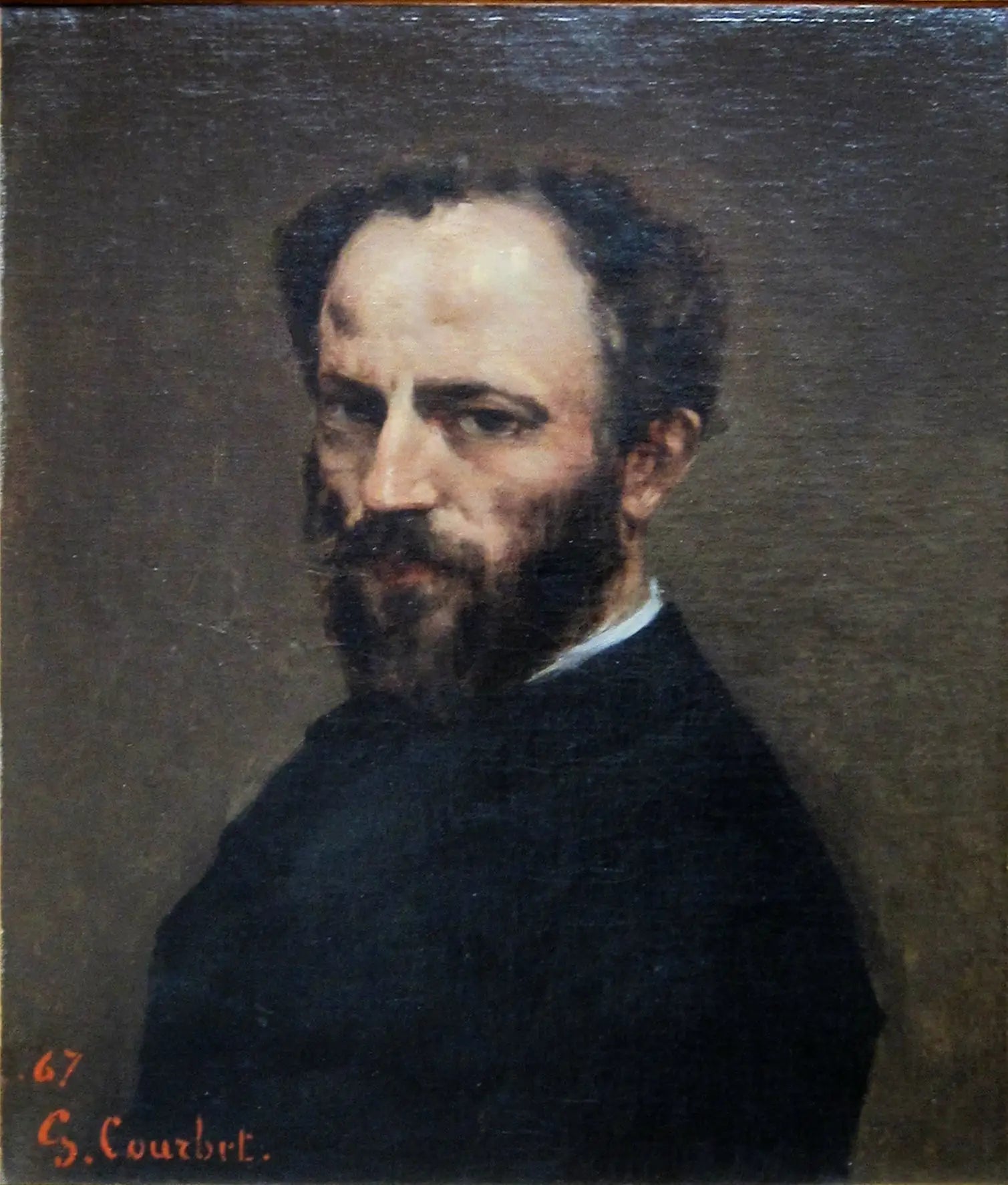 Portrait d’Amand Gautier (1825-1894) peintre - Gustave Courbet - Alpha Reproduction