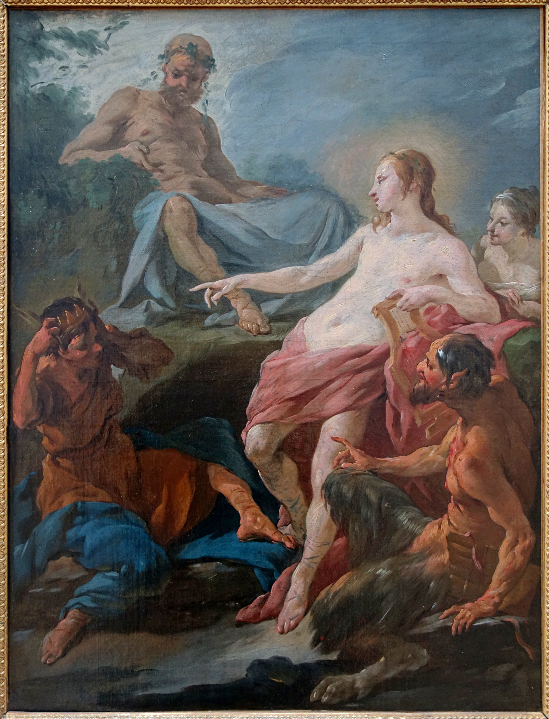 Apollon et Midas - Noël Hallé