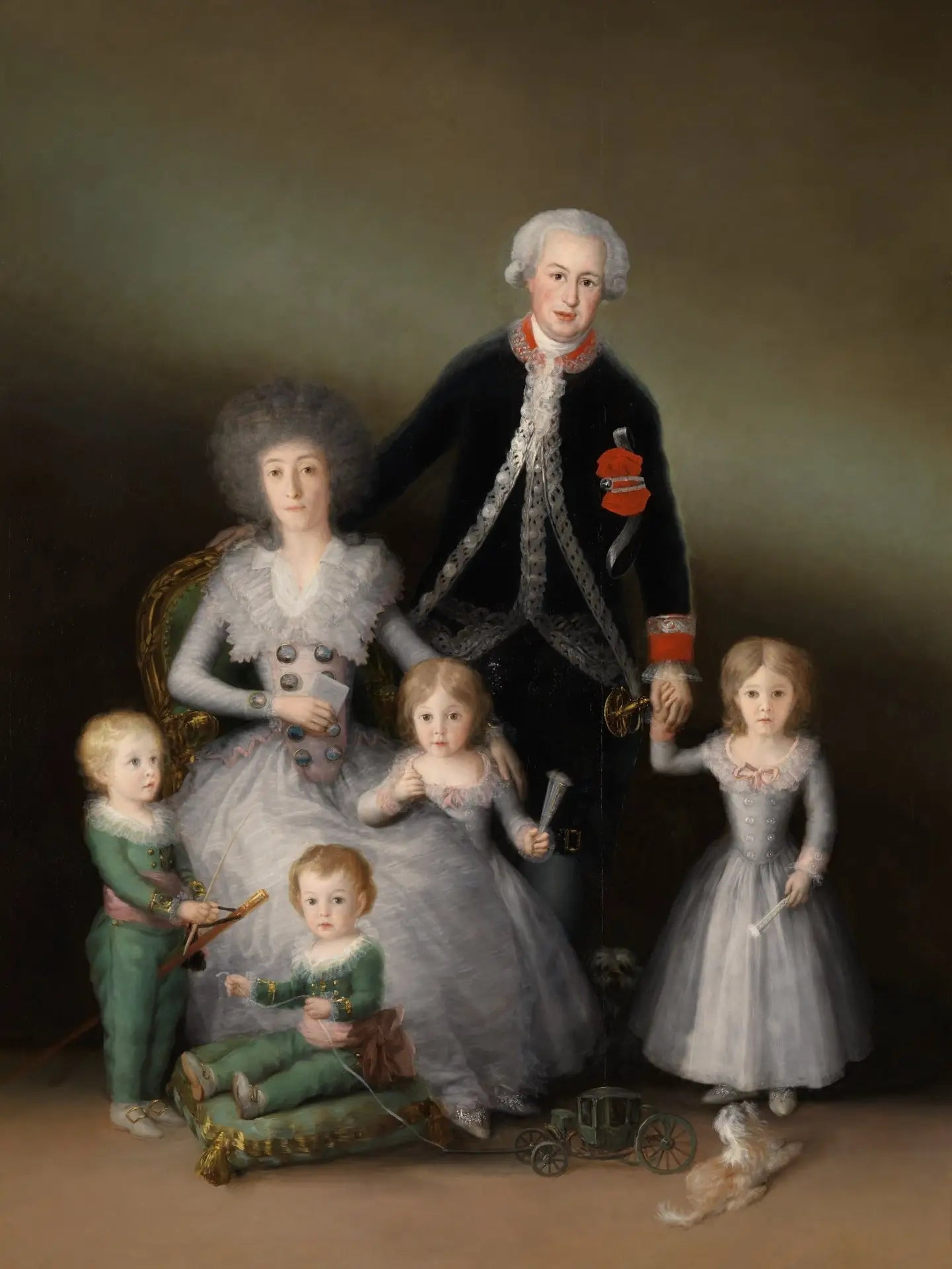 Reproduction du tableau « Le Duc d'Osuna et ses enfants - Francisco de Goya » par Alpha Reproduction en peinture à l’huile
